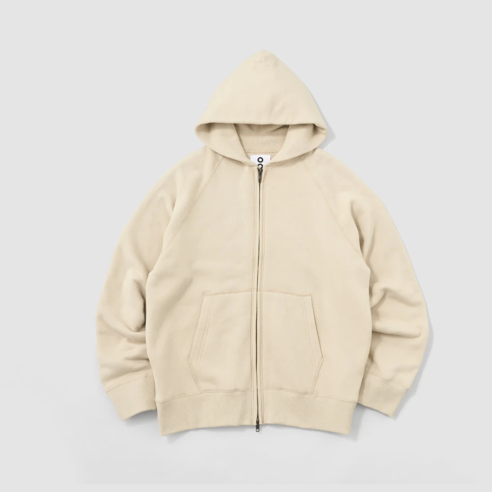〈O2〉エア・スウェッツ メンズ ジップパーカー
 サンド
