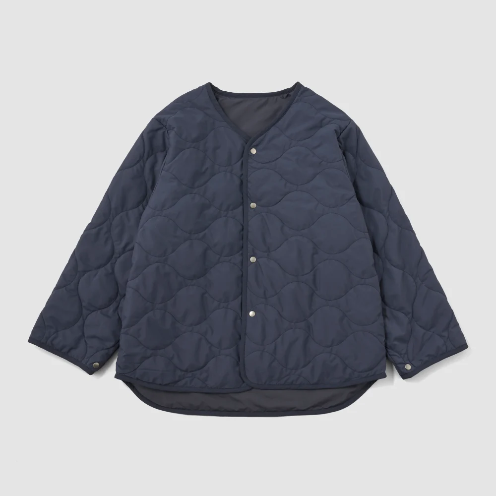 〈O2〉リバーシブル オールインワンジャケット ネイビー