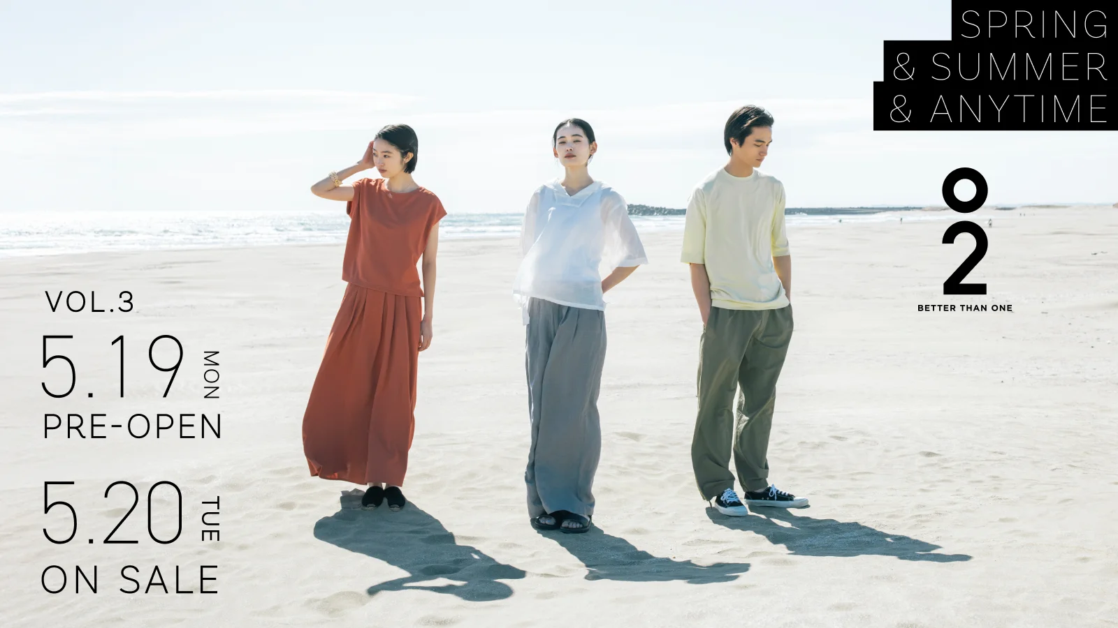 O2 BETTER THAN ONE SPRING & SUMMER & ANYTIME VOL.3 5.19 MON PRE-OPEN 5.20 TUE ON SALE