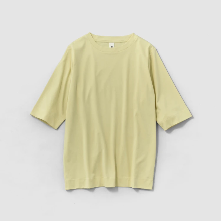 〈O2〉Tee "Rosy"  レディス  ハーフスリーブＴ クリームイエロー