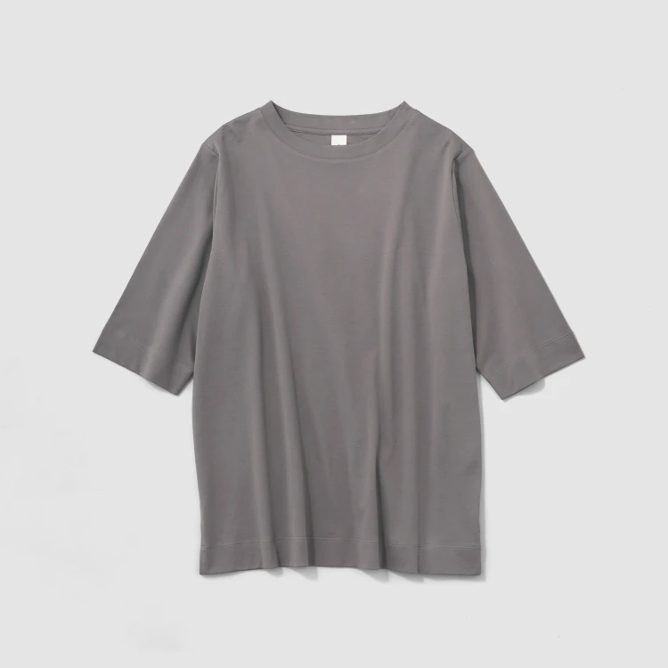 〈O2〉Tee "Rosy"  レディス  ハーフスリーブＴ スチールグレー