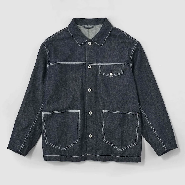 〈O2〉DENIM メンズ デイリージャケット インディゴ