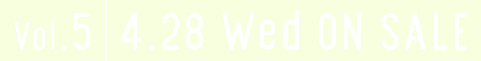 VOL.5 4.28(TUE) ON SALE