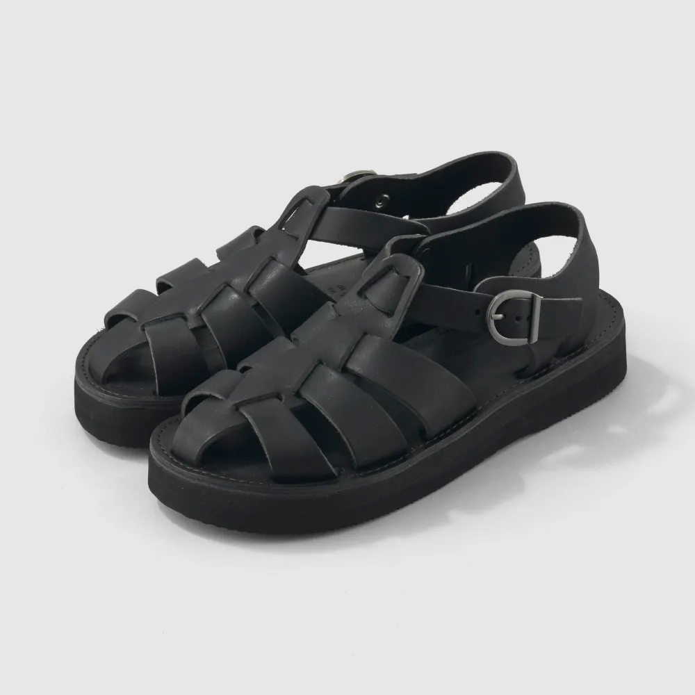 Organic handloom GURKHA PLATFORM BLACK