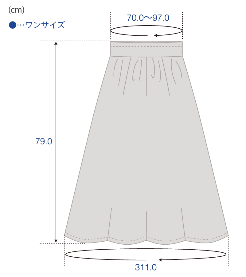 CACUMA カクマ ほぼ日 スイセンの切り替えスカート フレアスカート 総柄 スイセンの切り替えスカート - CACUMA2020AW 渡邉良重さんの服