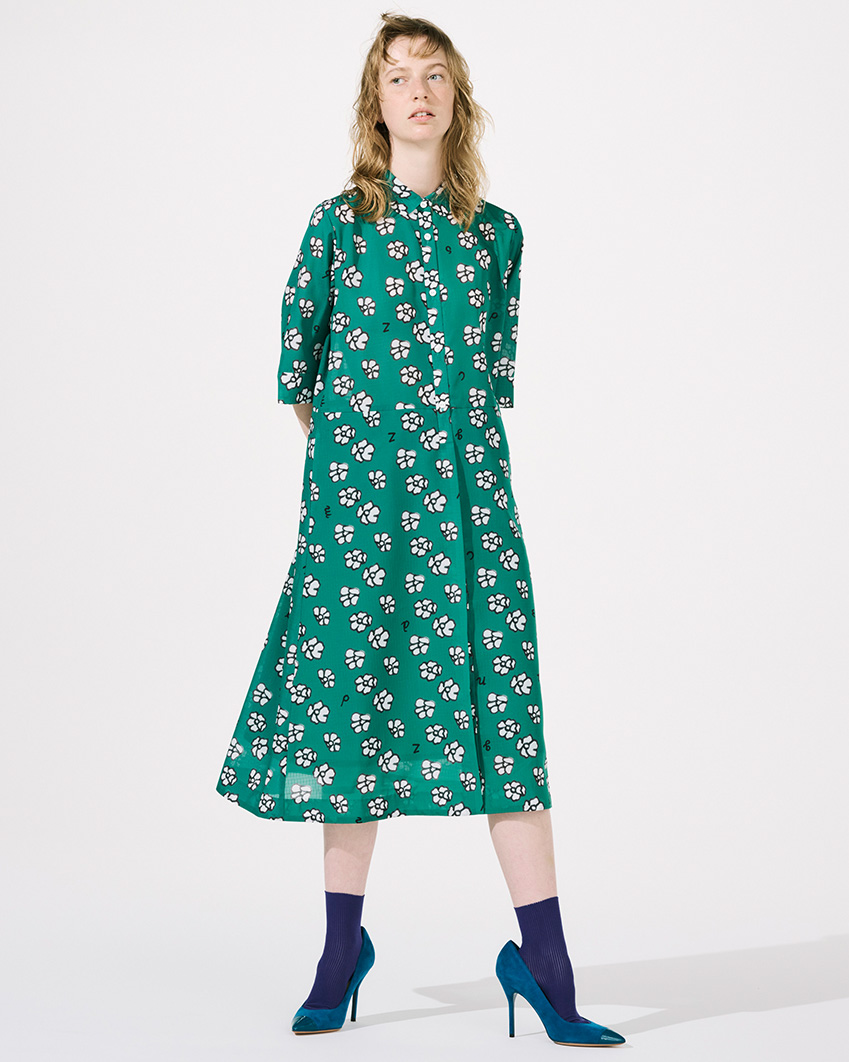 シャツワンピース（マジックの森） - CACUMA2022SS 渡邉良重さんの服