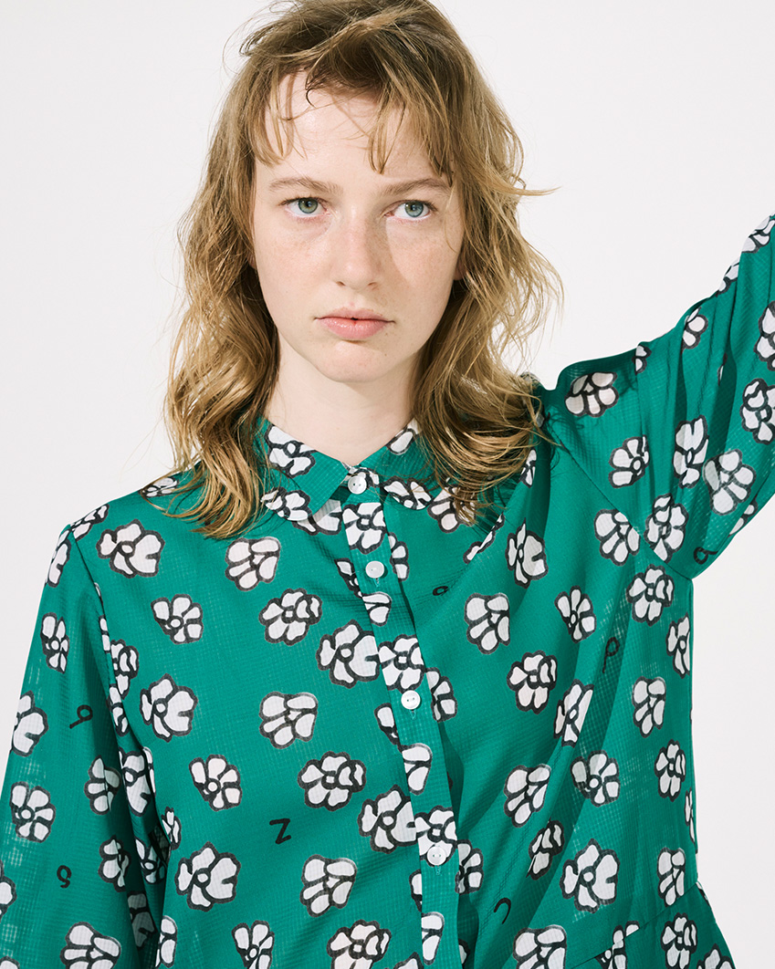 シャツワンピース（マジックの森） - CACUMA2022SS 渡邉良重さんの服