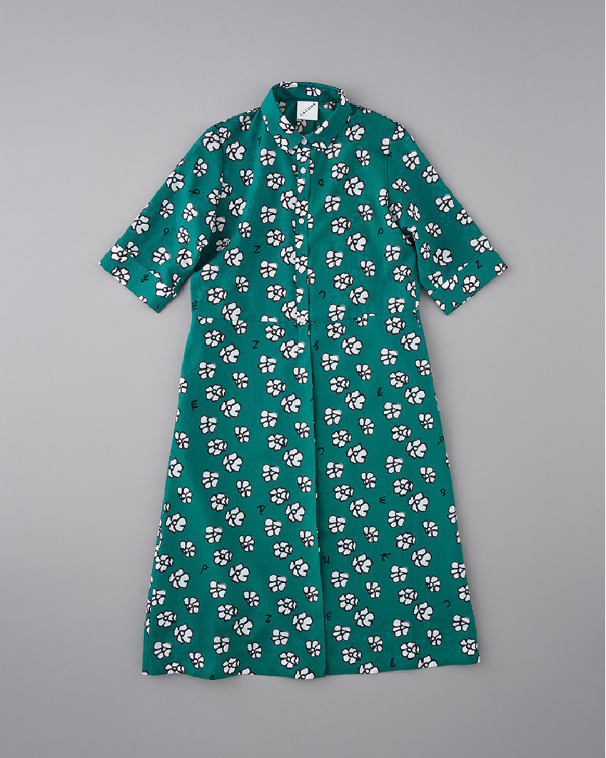 シャツワンピース（マジックの森） - CACUMA2022SS 渡邉良重さんの服