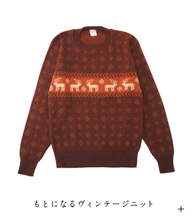 もとになるヴィンテージニット