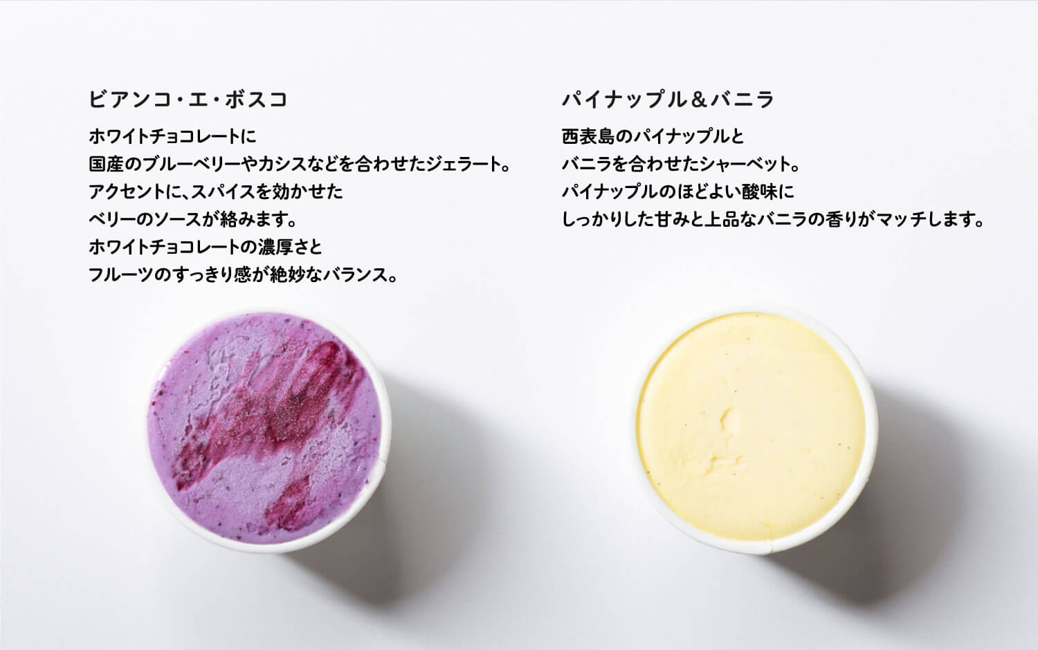 ビアンコ・エ・ボスコ パイナップル＆バニラ