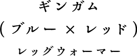 ギンガム（ブルー×レッド）（レッグウォーマー）