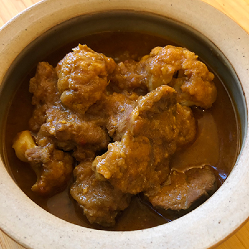 カリフラワーと味噌のポークカレー