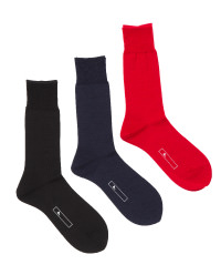 綿の靴下（赤）（グレー）（紺）（黒）