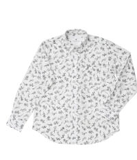 フラワーパターンのプリントシャツ（メンズ）