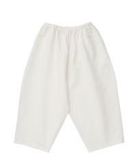 綿麻のバルーンパンツ（白）