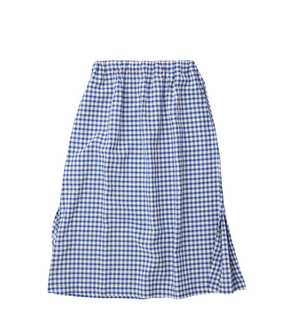 サイドタックスカート（白×青）