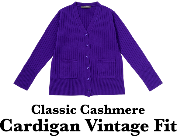 Classic Cashmere Cardigan Vintage Fit