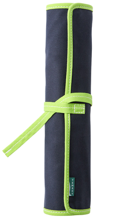 編み針ケース（紺×緑）
