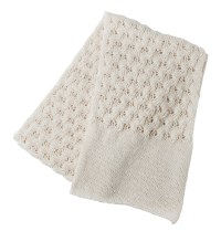 Cashmere Silk: See-Through Stole Off-White