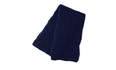 Navy Bulky Scarf