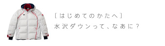 ［はじめてのかたへ］水沢ダウンって、なあに？