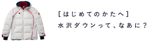 ［はじめてのかたへ］水沢ダウンって、なあに？