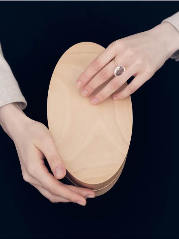 ホワイトバーチのジュエリーボックス