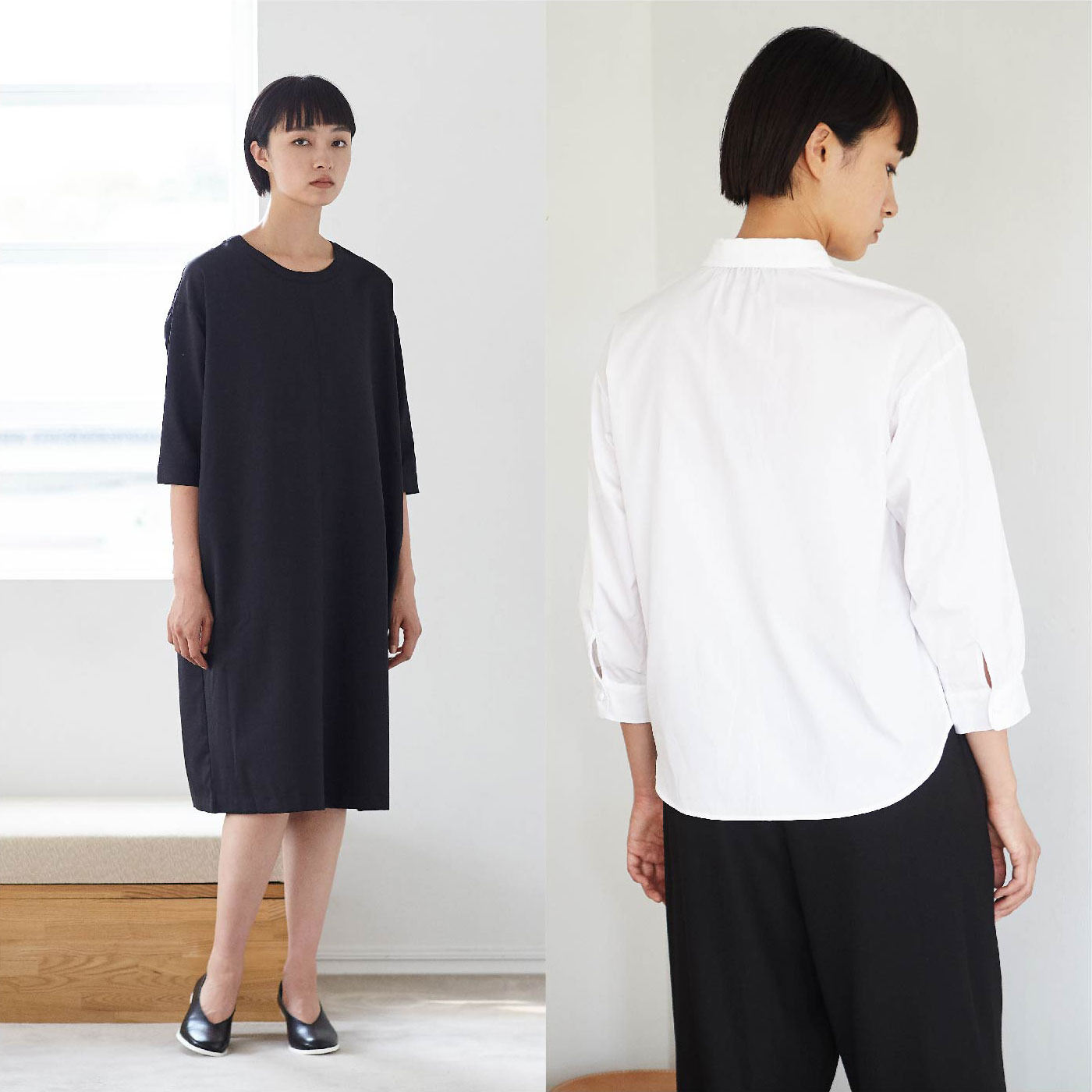 STAMP AND DIARYの2-way カーディガン。