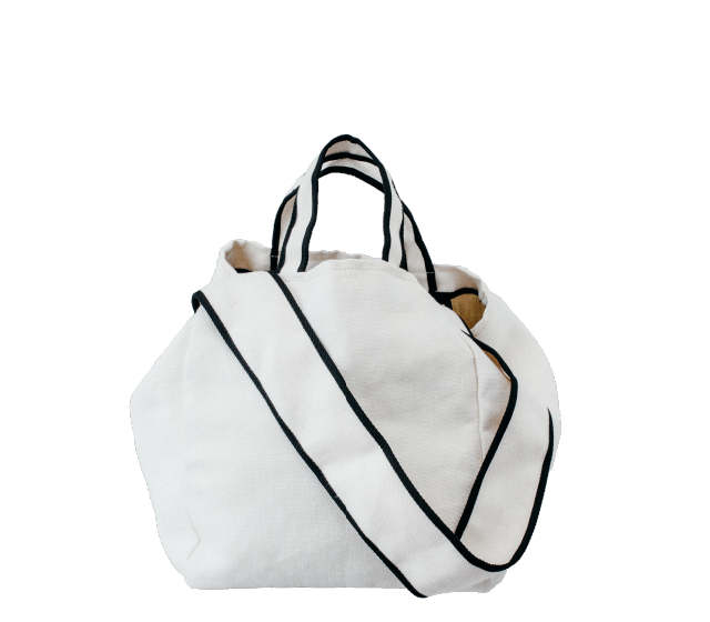 ななめがけバケツ 白