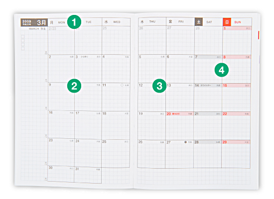 文庫本の2倍の大きさ。「手帳+ノート」感覚でお使いください。 文庫本の2倍の大きさ。「手帳+ノート」感覚でお使いください。