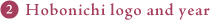 Hobonichi logo and year