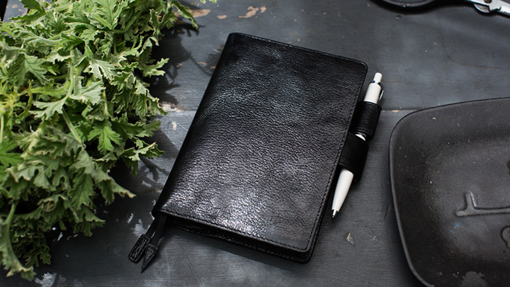Leather TS: Basic Black A6 Hobonichi Techo [COVER ONLY] - oblation