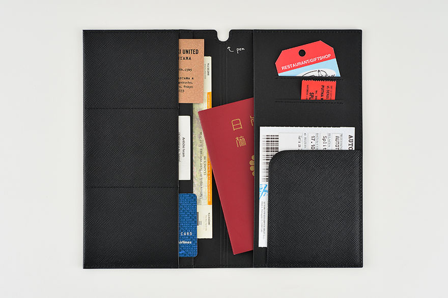 B印 YOSHIDA / パスポートカバー（ブラック） - 手帳ラインナップ 