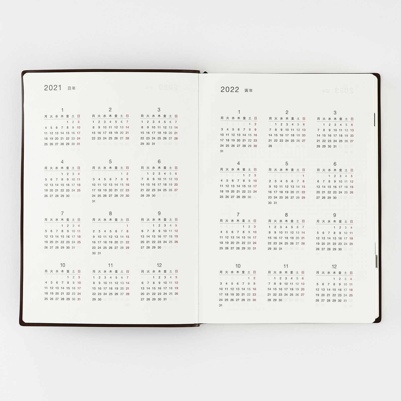 Large Hobonichi 5Year Techo A5 Size (20202024) Techo Lineup