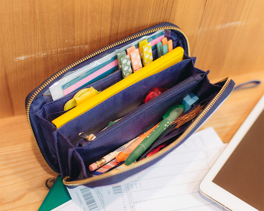 ひきだしポーチ・姉 / ミナ ペルホネンmermaid(gray) - ひきだしポーチ