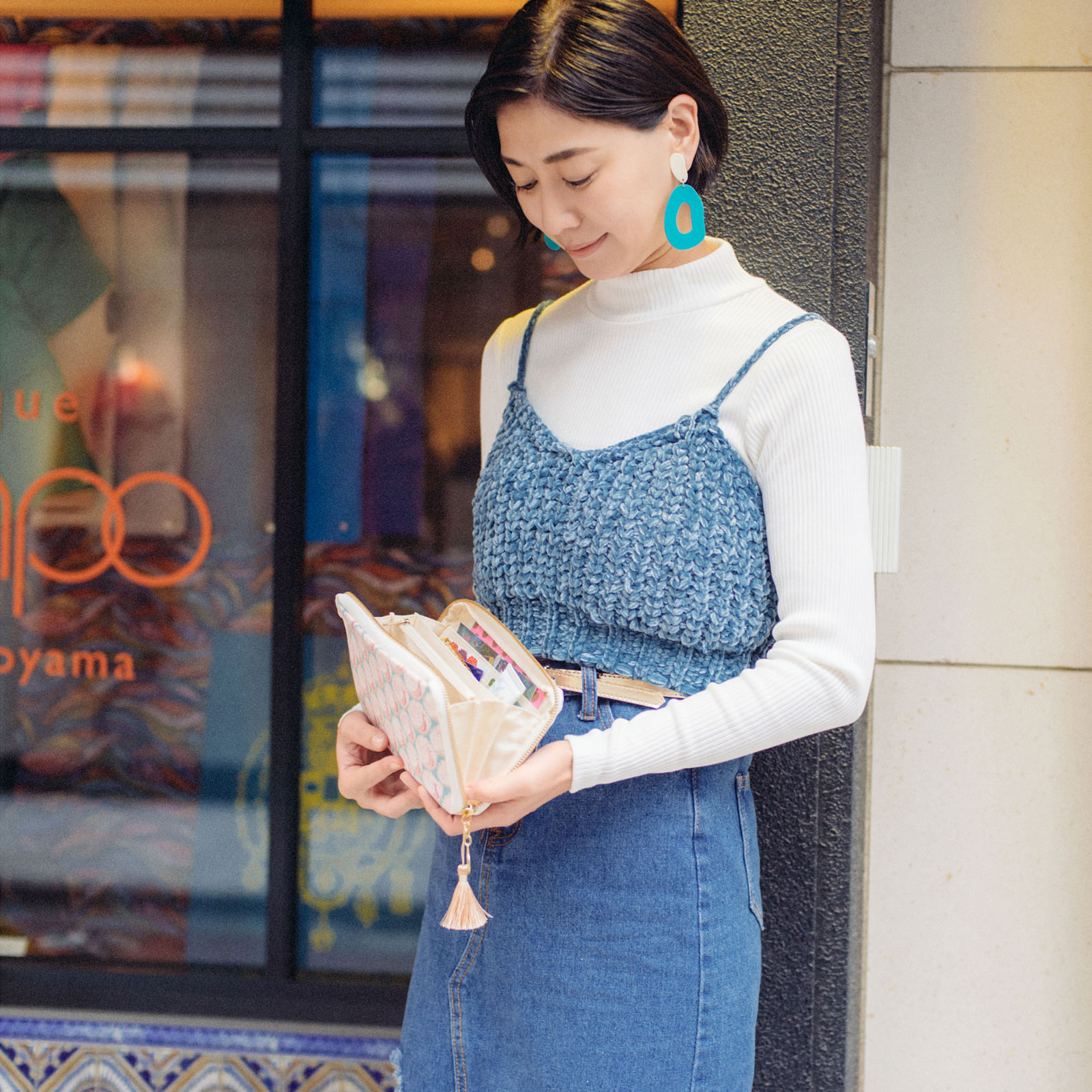 Emily Peach様 ひきだしポーチ・姉 / LIBERTY FABRICSPeacocks of Grantham