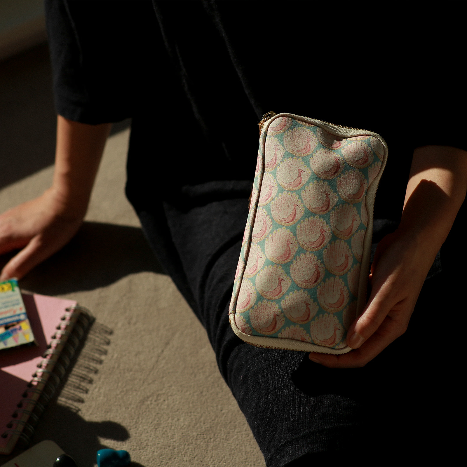 ちいさいひきだしポーチ / LIBERTY FABRICSPeacocks of Grantham