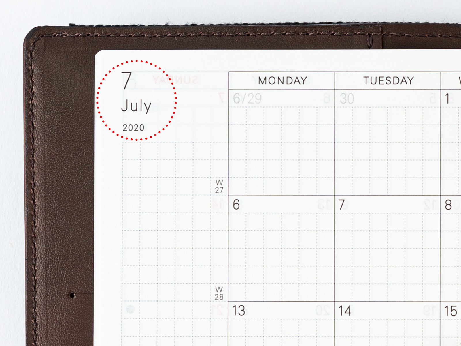 Planner / Monthly Calendar - Book Buying Guide - Hobonichi Techo 2020