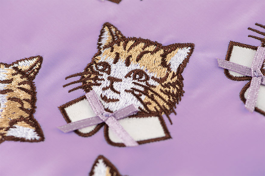 ほぼ日手帳 Hobonichi Techo Candy Stripper キャンディストリッパー SPRUCED UP CAT キャット 手帳カバー A5 パープル系【極上美品】