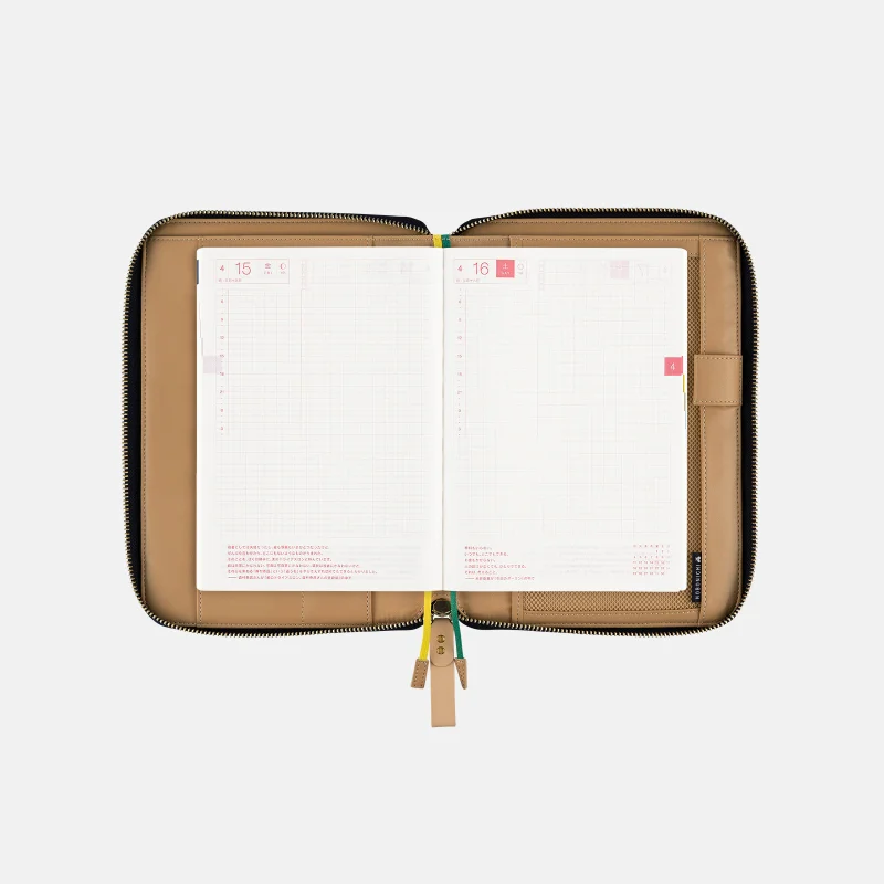 ミナ ペルホネン / wood bird（navy） ［カズンサイズ（A5）］ - 手帳 