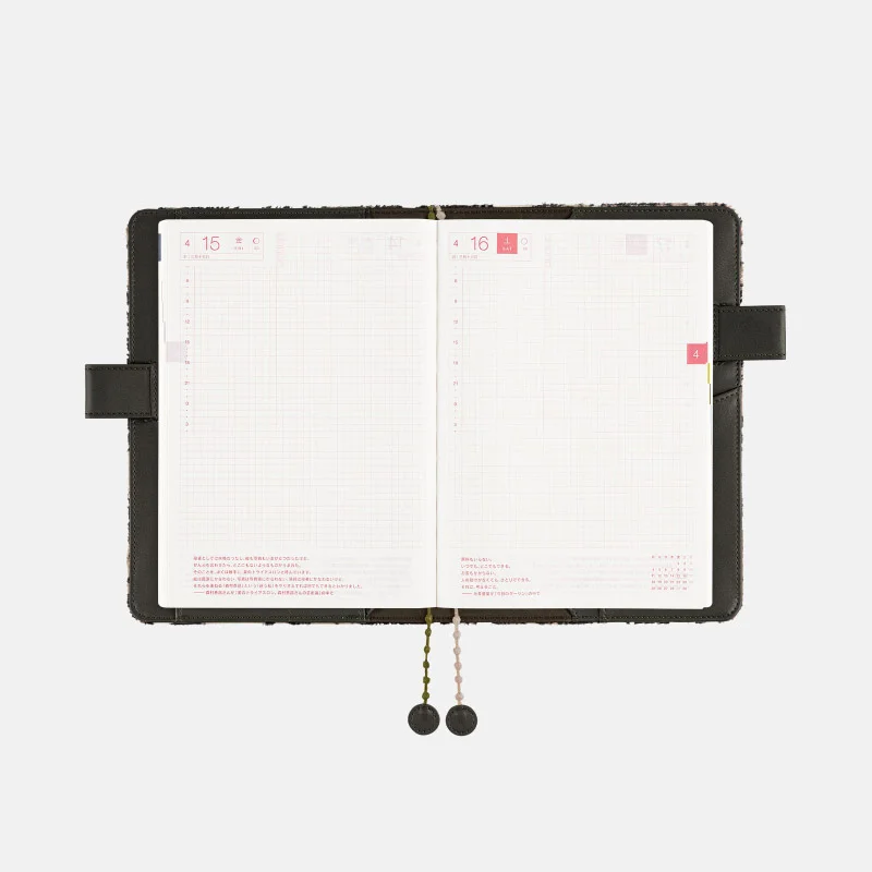 ミナ ペルホネン / jardin（gray） ［カズンサイズ（A5）］ - 手帳 