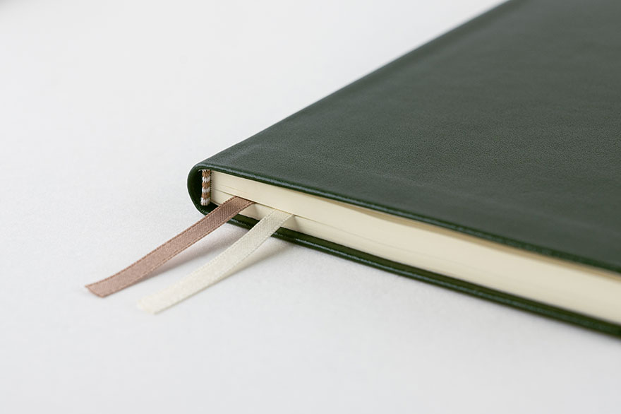 Leather: Olive Green Weeks Hardcover Book - Techo Lineup - Techo