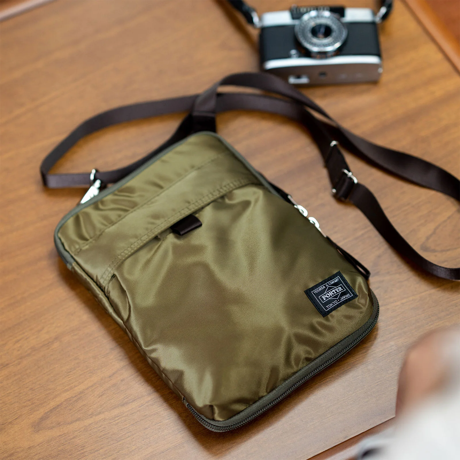 Porter: Dangle (Olive) A5 Size (fits Cousin) - Hobonichi Techo 2023