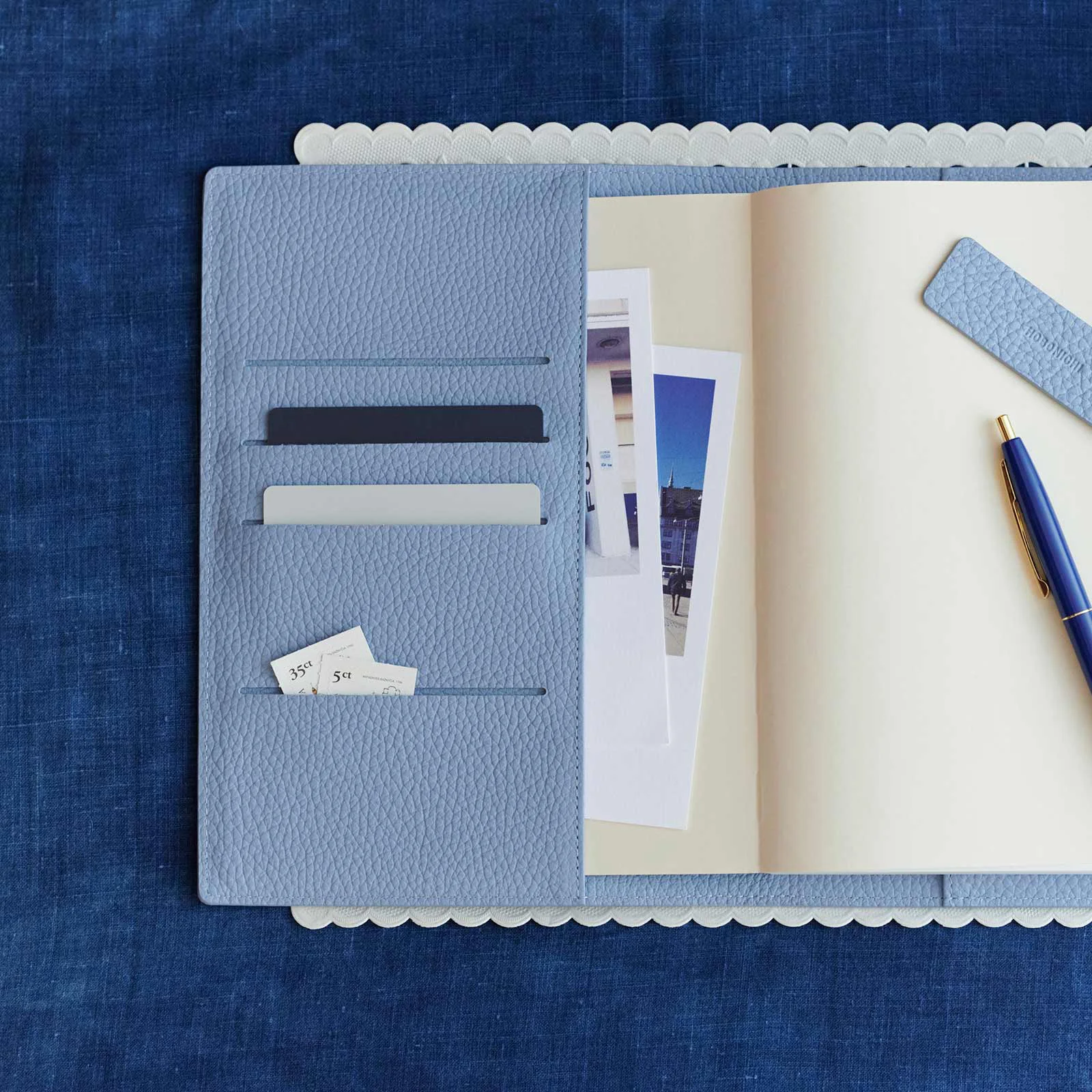 Leather: Taut (Celeste Blue) A5 Size (fits Cousin) - Techo Lineup -  Hobonichi Techo 2023