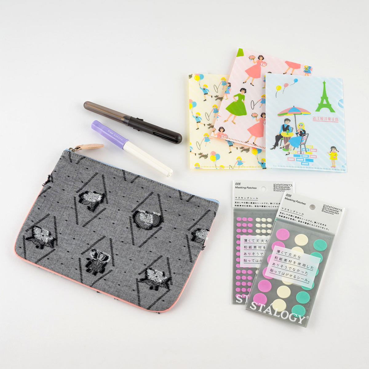 Handy Stationery in a Pouch Set Accessories Lineup Hobonichi Techo 2023