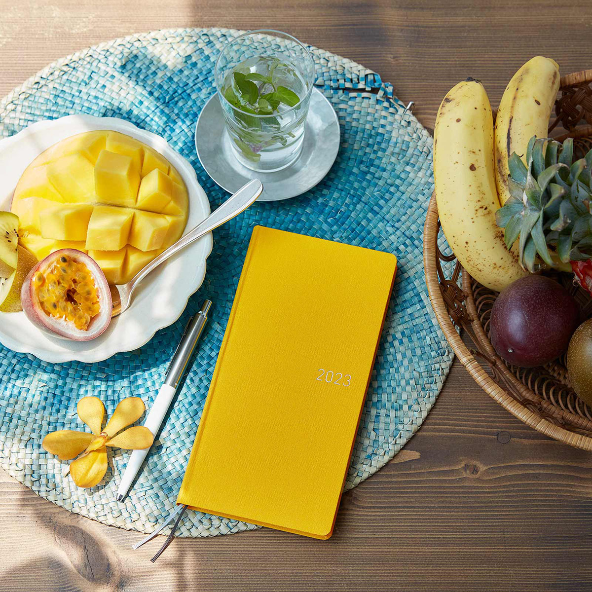 Colors Tropical Yellow Weeks Hardcover Book Techo Lineup Hobonichi colors-tropical-yellow-weeks-hardcover-book-techo-lineup-hobonichi