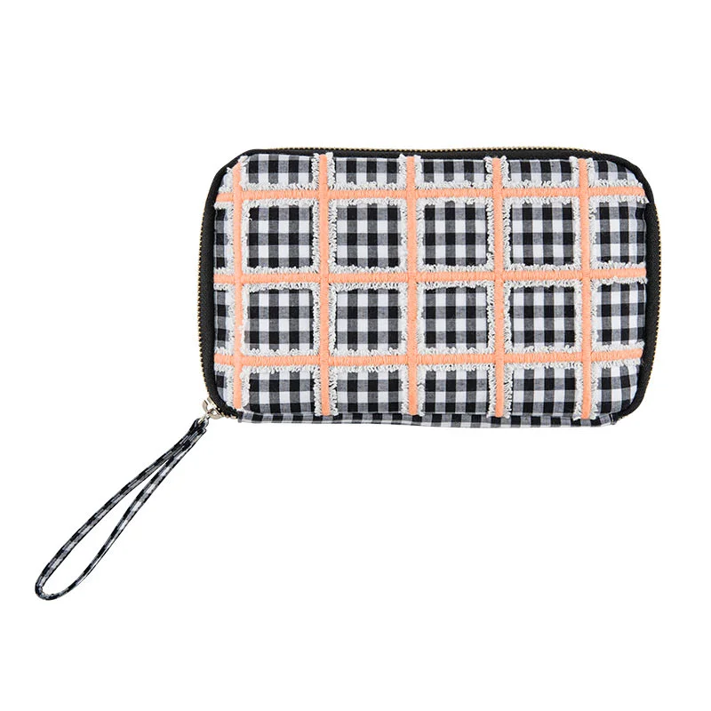 ほぼ日　ひきだしポーチ 姉　PINK BLOCK チェック ひきだしポーチ・姉 / POTTENBURN TOHKII PINK BLOCK - ひきだし