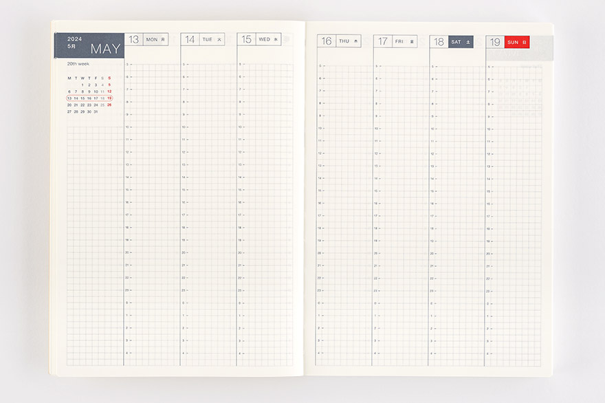 Hobonichi Techo Cousin Book Japanese Monday-Start, 544 Pages