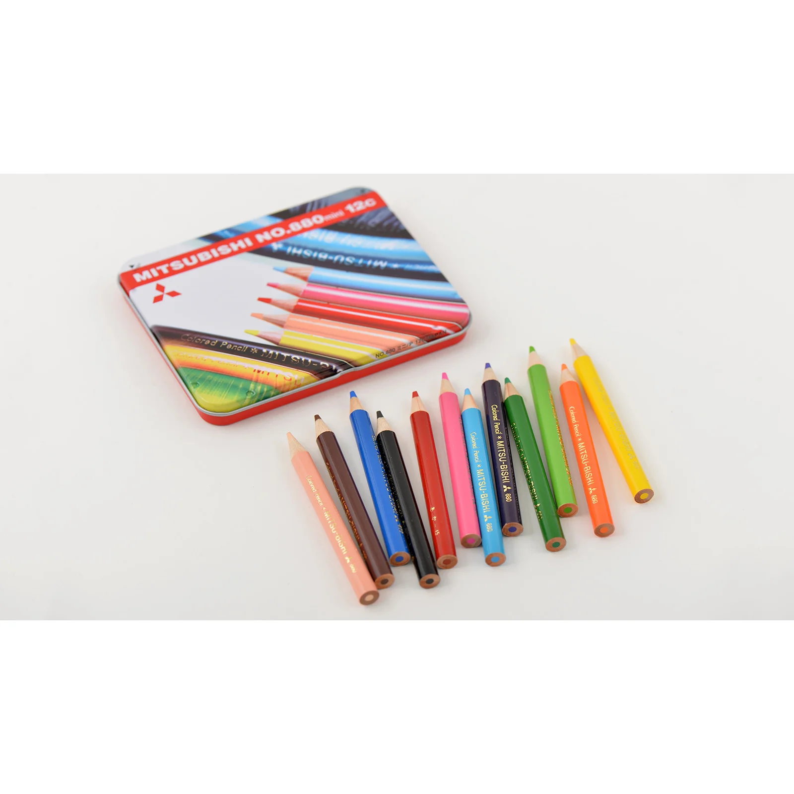 Uni Mitsubishi Pencil: Mini Colored Pencils 12-Color Set