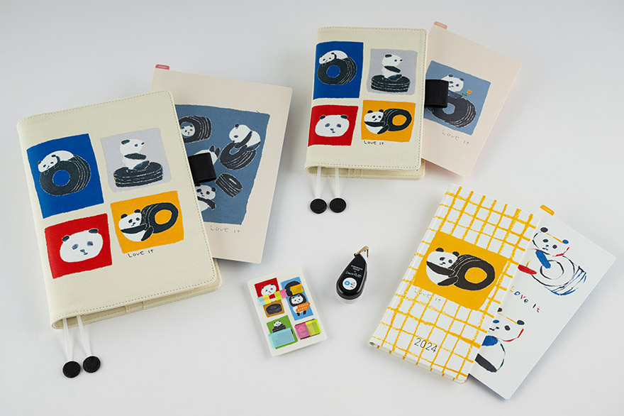 Hobonichi Pencil Board - Jin Kitamura: Love It (Panda) A6 - Original